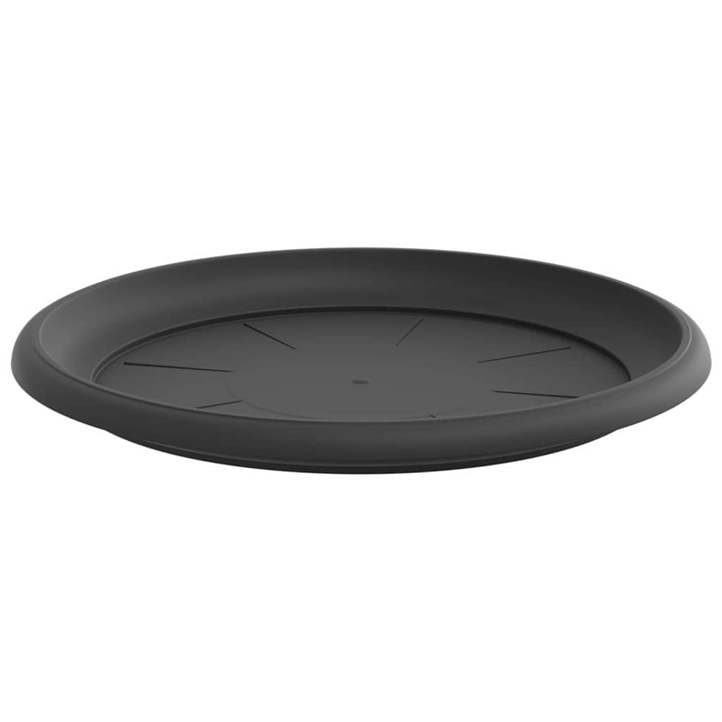 Apvalus gėlių padėklas 6 pcs Juoda Ø 14 x 2 cm Plastmasė