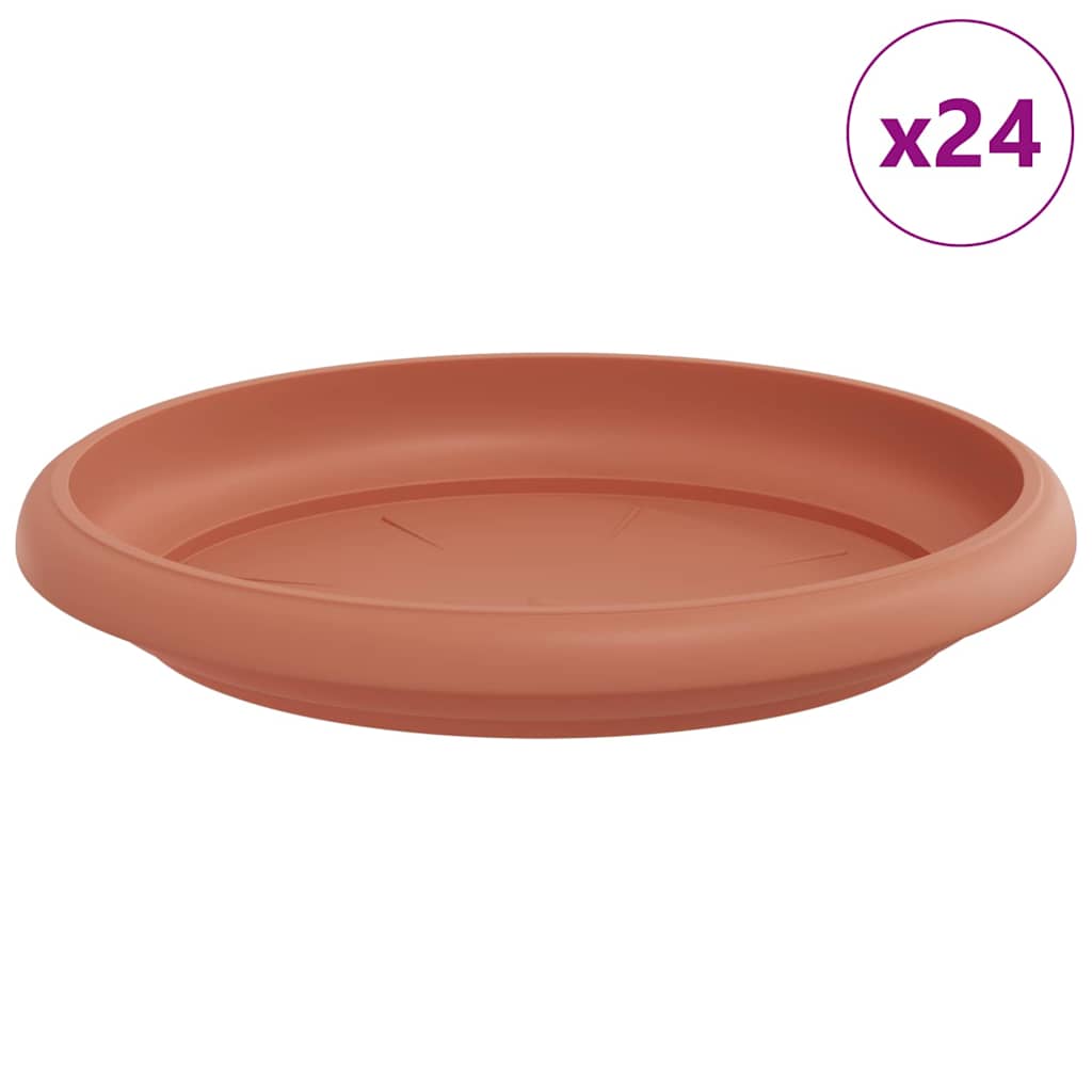 Apvalus gėlių padėklas 24 pcs Raudona plyta Ø 14 x 2 cm