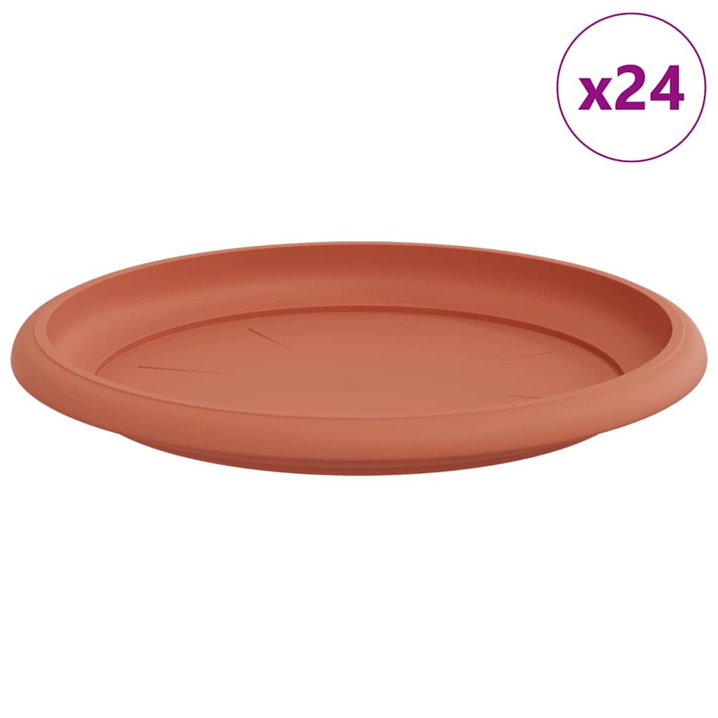 Apvalus gėlių padėklas 24 pcs Raudona plyta Ø 14 x 2 cm