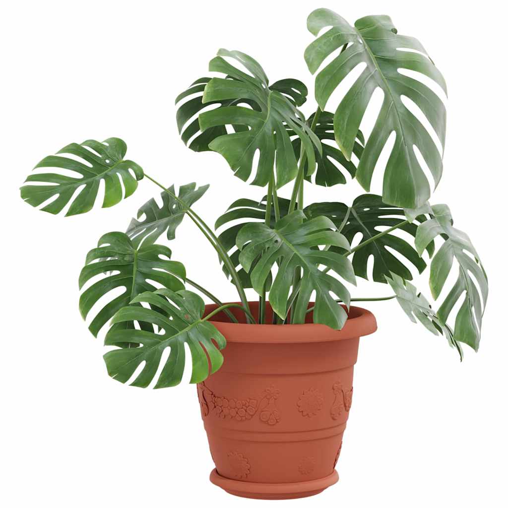 Apvalus gėlių padėklas 24 pcs Raudona plyta Ø 14 x 2 cm