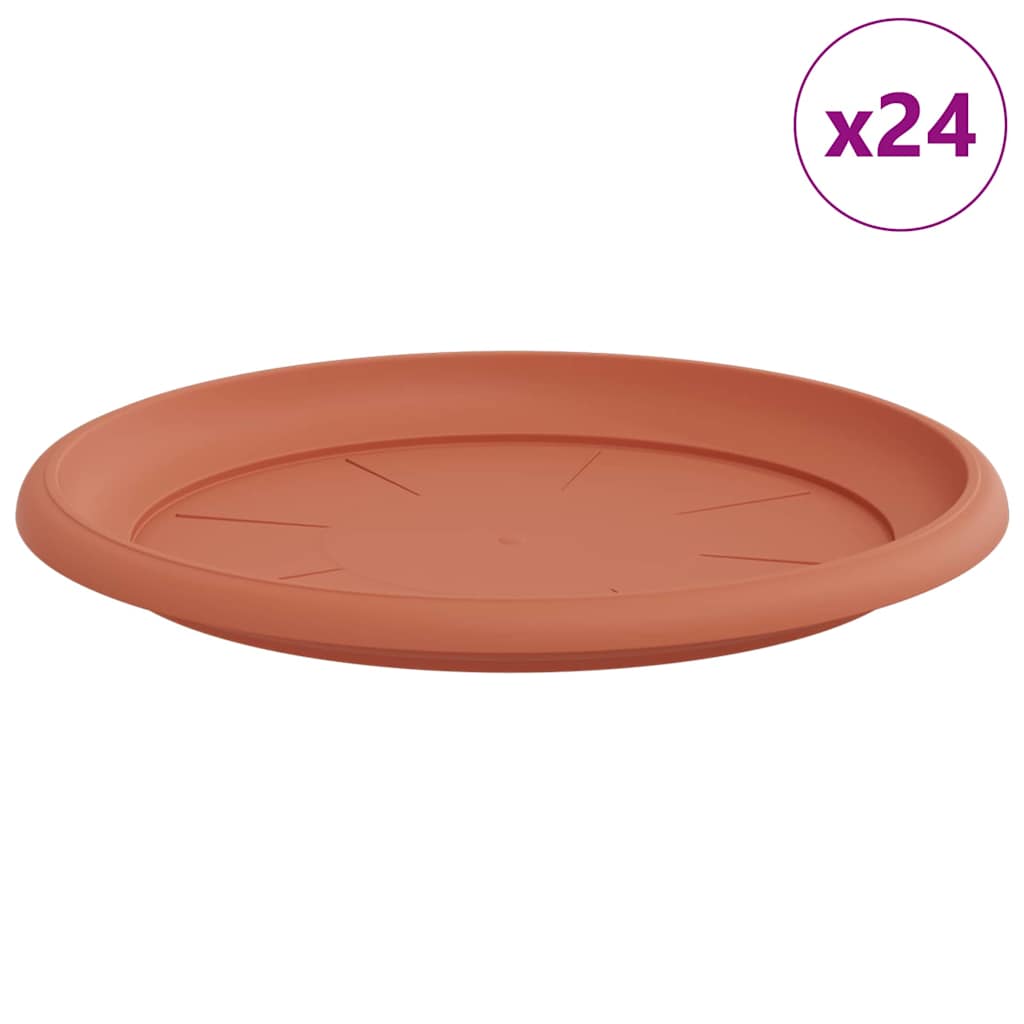 Apvalus gėlių padėklas 24 pcs Raudona plyta Ø 27 x 2,5 cm