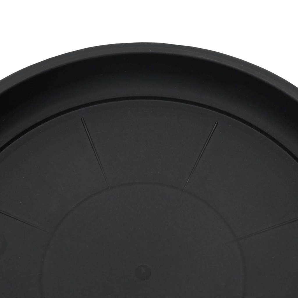 Apvalus gėlių padėklas 24 pcs Juoda Ø 21,5 x 2,5 cm Plastmasė