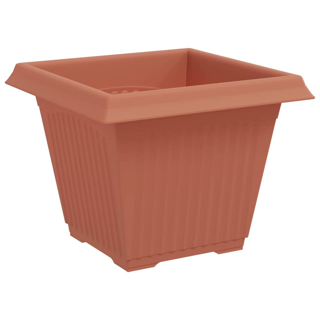 Kvadratinis gėlių vazonas 6 pcs Raudona plyta 38 x 38 x 30 cm