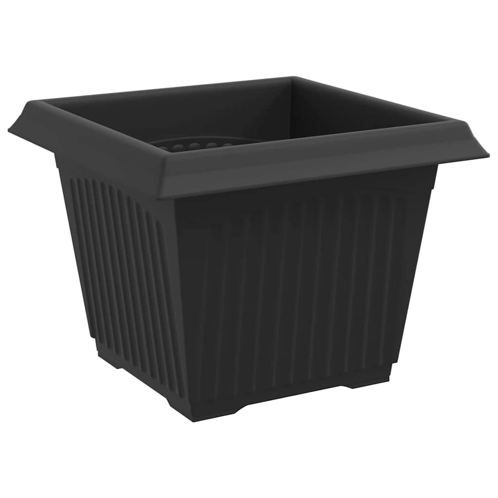 Kvadratinis gėlių vazonas 6 pcs Juoda 23 x 23 x 17,5 cm