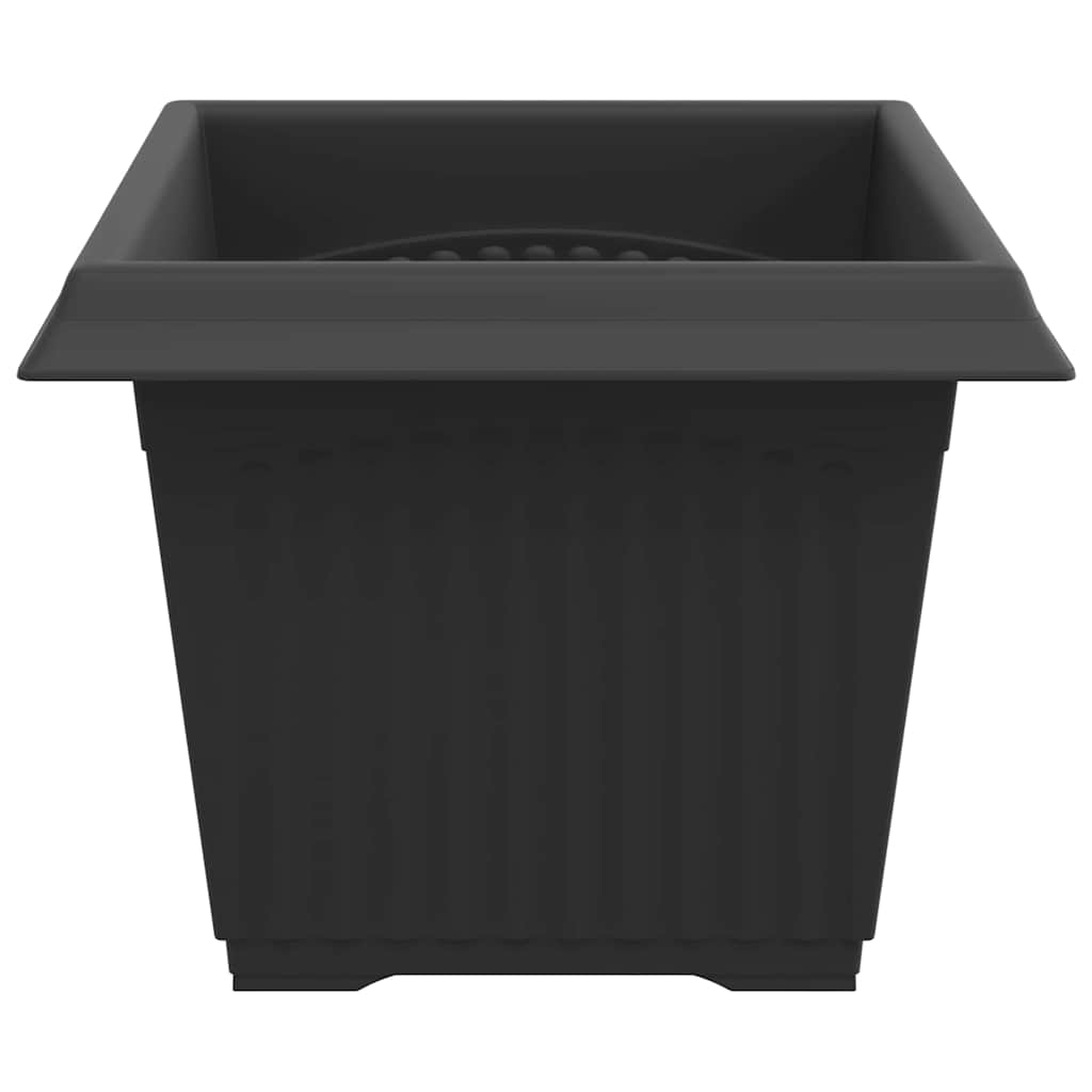 Kvadratinis gėlių vazonas 6 pcs Juoda 23 x 23 x 17,5 cm