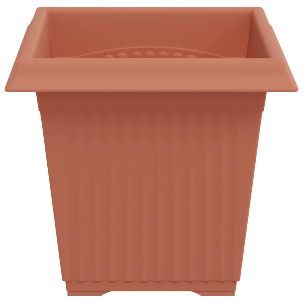 Kvadratinis gėlių vazonas 24 pcs Raudona plyta 16 x 16 x 14 cm