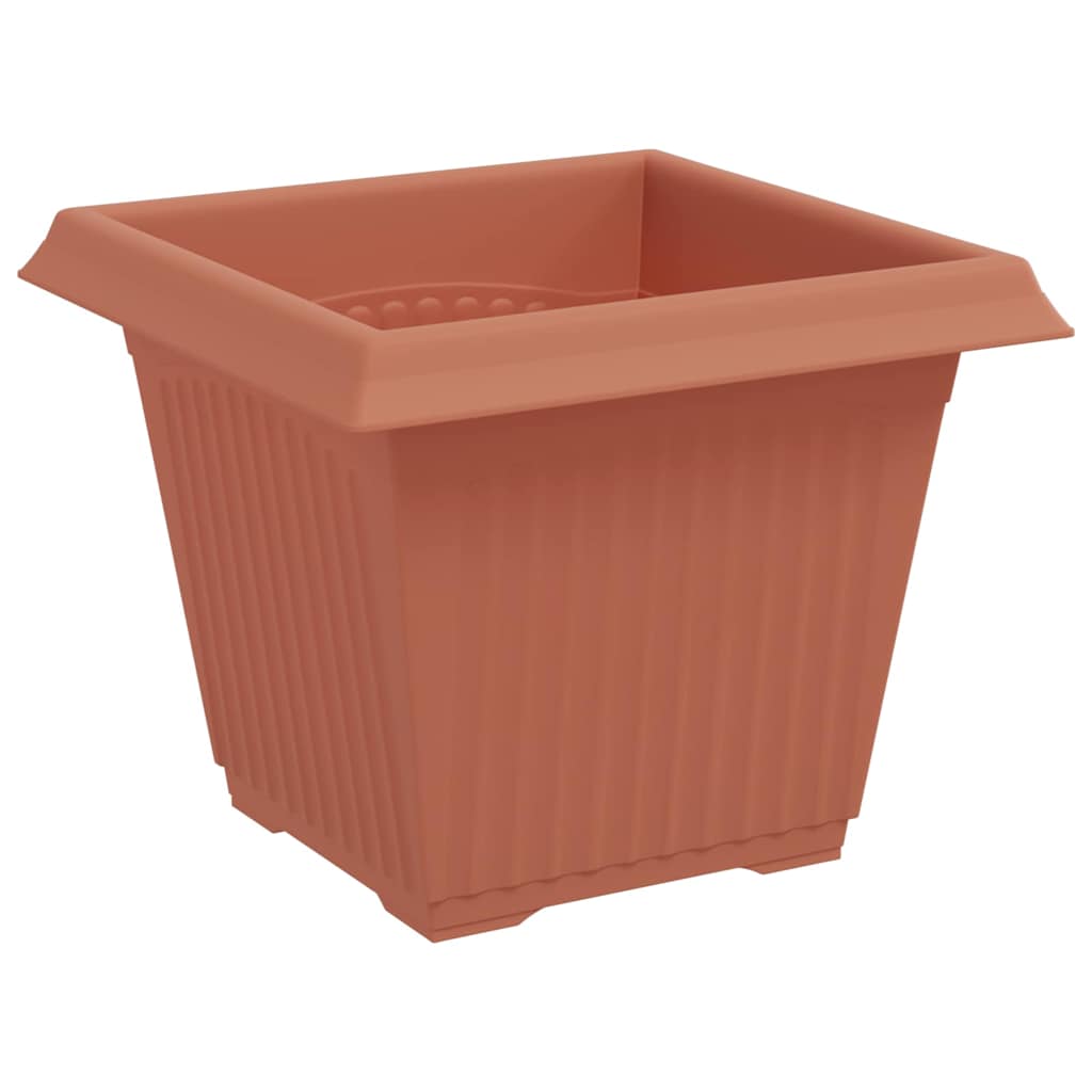 Kvadratinis gėlių vazonas 24 pcs Raudona plyta 20 x 20 x 16 cm