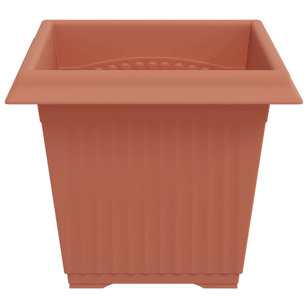 Kvadratinis gėlių vazonas 24 pcs Raudona plyta 20 x 20 x 16 cm