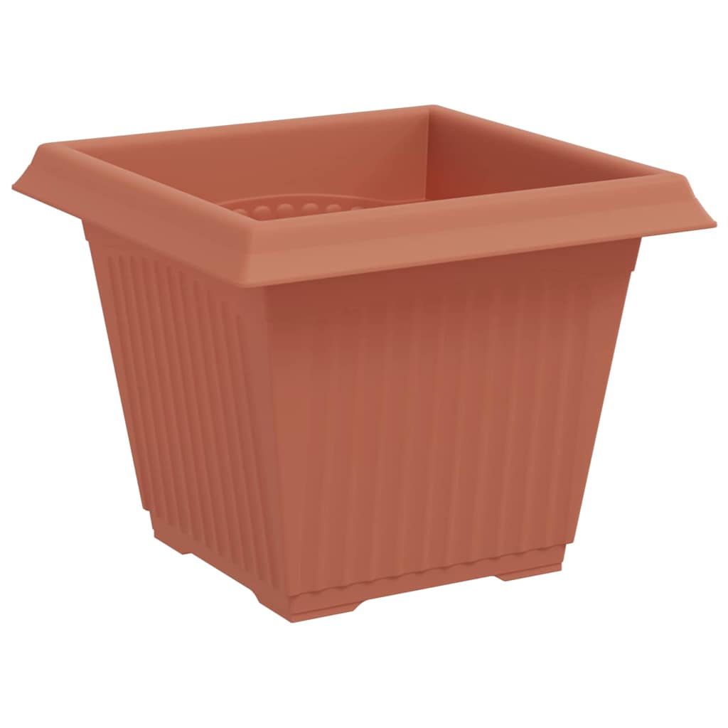 Kvadratinis gėlių vazonas 24 pcs Raudona plyta 33 x 33 x 26 cm