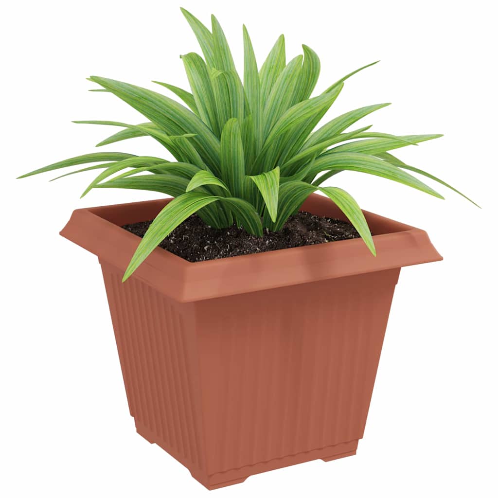 Kvadratinis gėlių vazonas 24 pcs Raudona plyta 38 x 38 x 30 cm