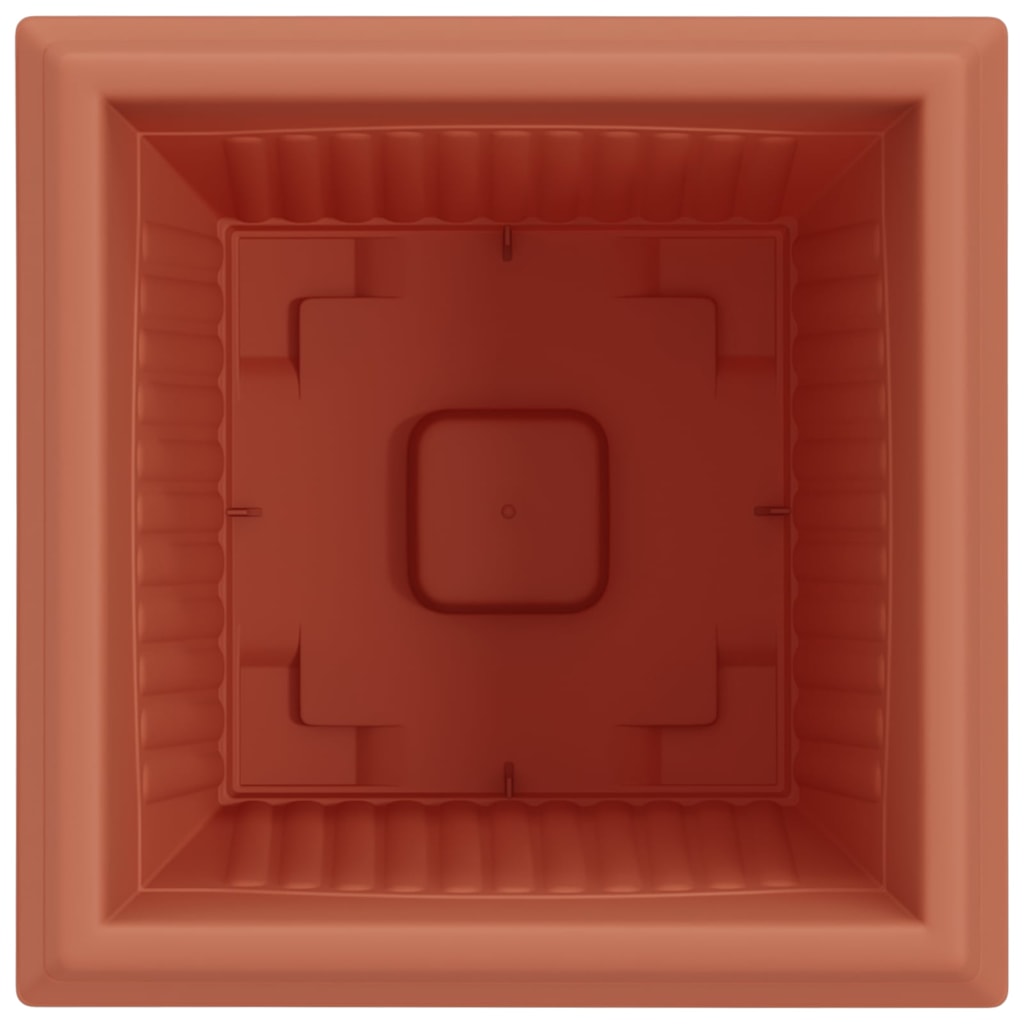 Kvadratinis gėlių vazonas 24 pcs Raudona plyta 38 x 38 x 30 cm