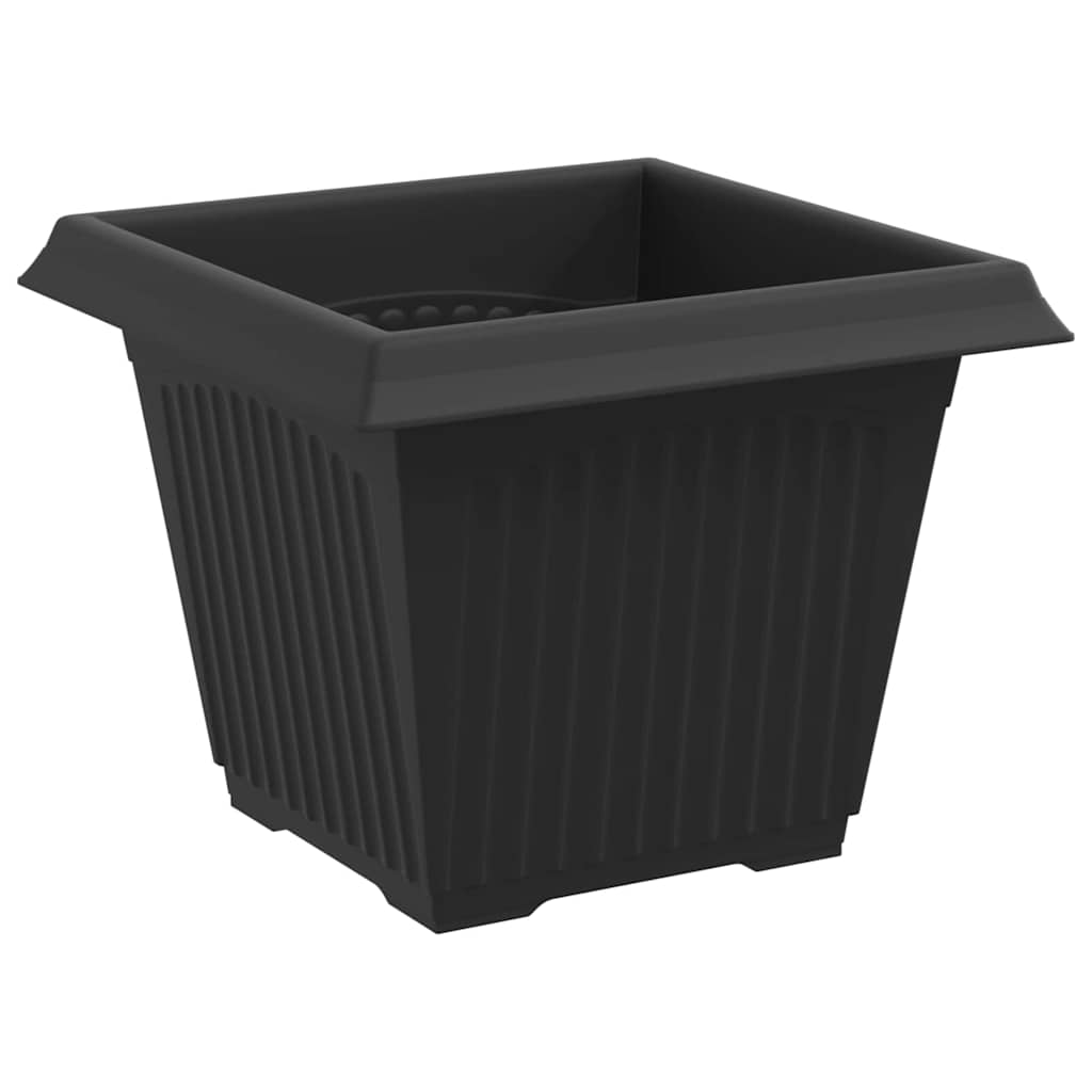 Kvadratinis gėlių vazonas 24 pcs Juoda 33 x 33 x 26 cm