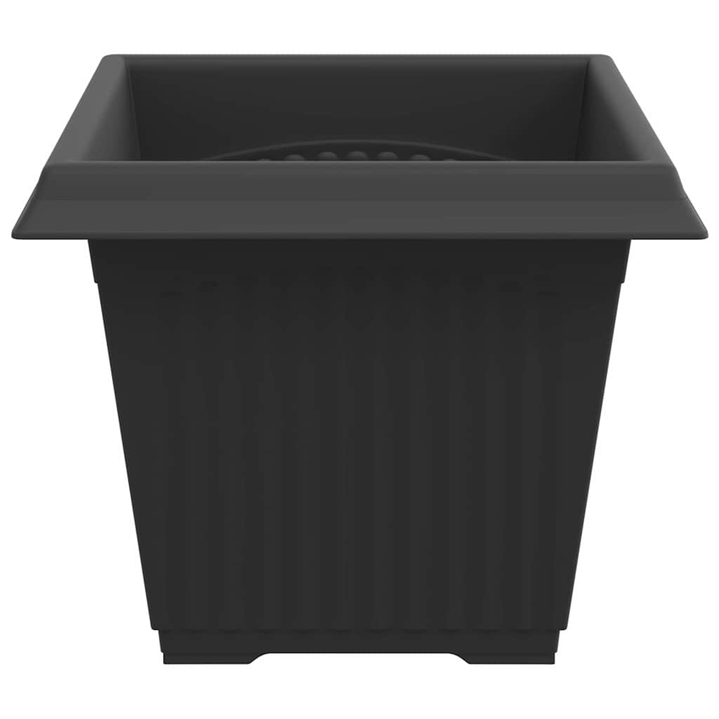 Kvadratinis gėlių vazonas 24 pcs Juoda 33 x 33 x 26 cm