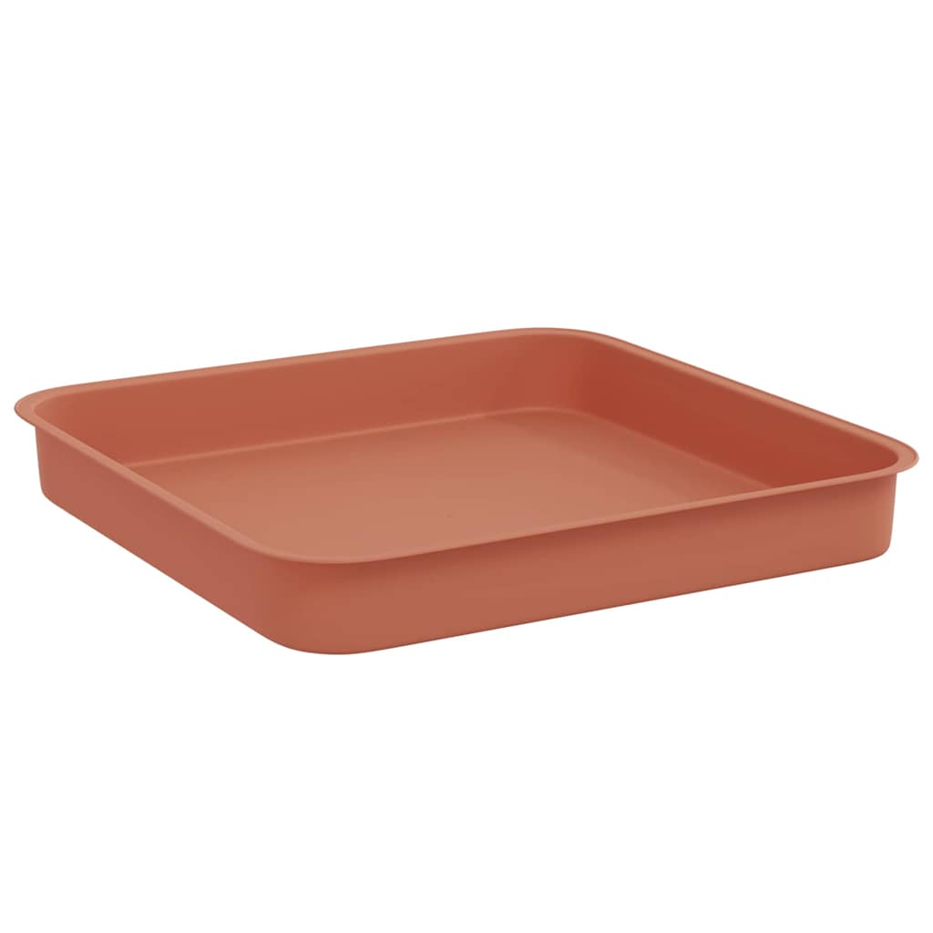 Kvadratinis gėlių padėklas 6 pcs Raudona plyta 15 x 15 x 2 cm
