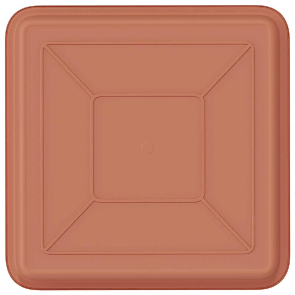 Kvadratinis gėlių padėklas 6 pcs Raudona plyta 18 x 18 x 2 cm