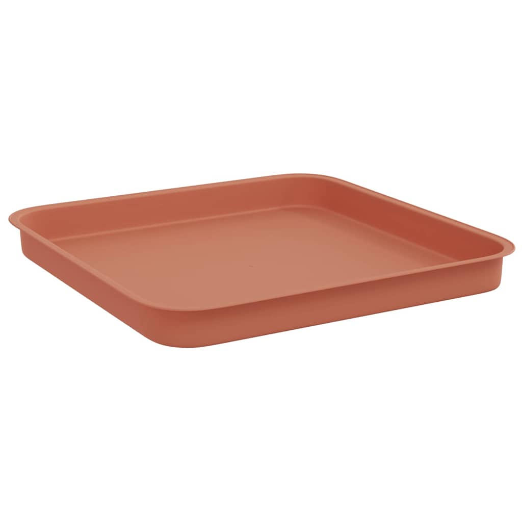 Kvadratinis gėlių padėklas 6 pcs Raudona plyta 21 x 21 x 2 cm
