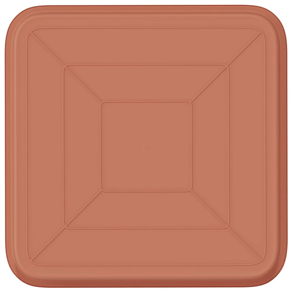 Kvadratinis gėlių padėklas 6 pcs Raudona plyta 21 x 21 x 2 cm