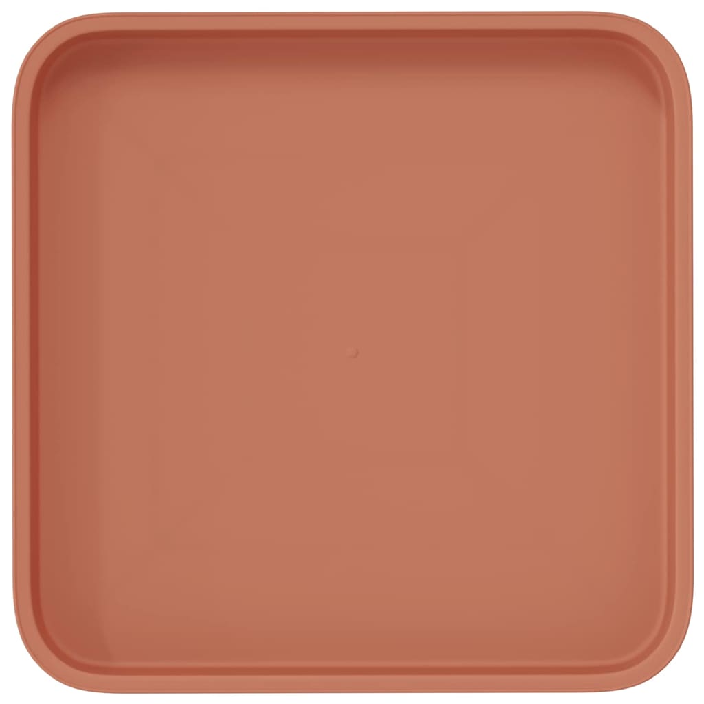 Kvadratinis gėlių padėklas 6 pcs Raudona plyta 21 x 21 x 2 cm