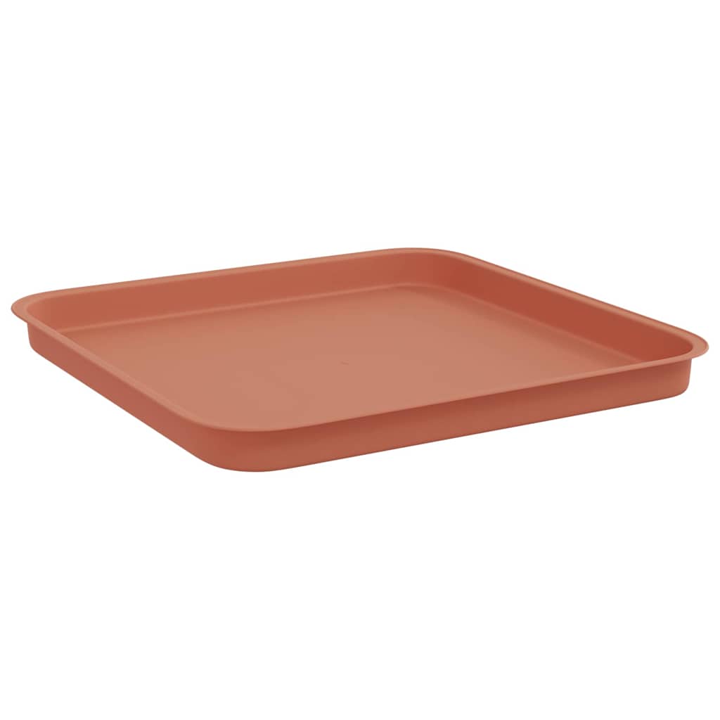 Kvadratinis gėlių padėklas 6 pcs Raudona plyta 32 x 32 x 2,5 cm