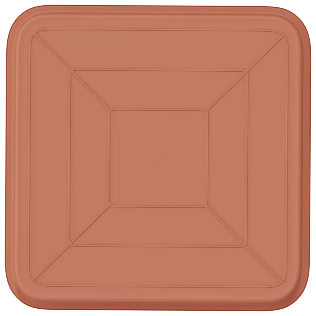 Kvadratinis gėlių padėklas 6 pcs Raudona plyta 32 x 32 x 2,5 cm
