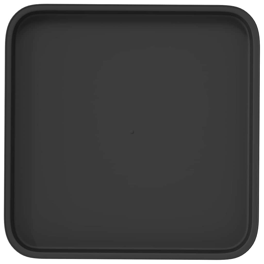 Kvadratinis gėlių padėklas 6 pcs Juoda 32 x 32 x 2,5 cm