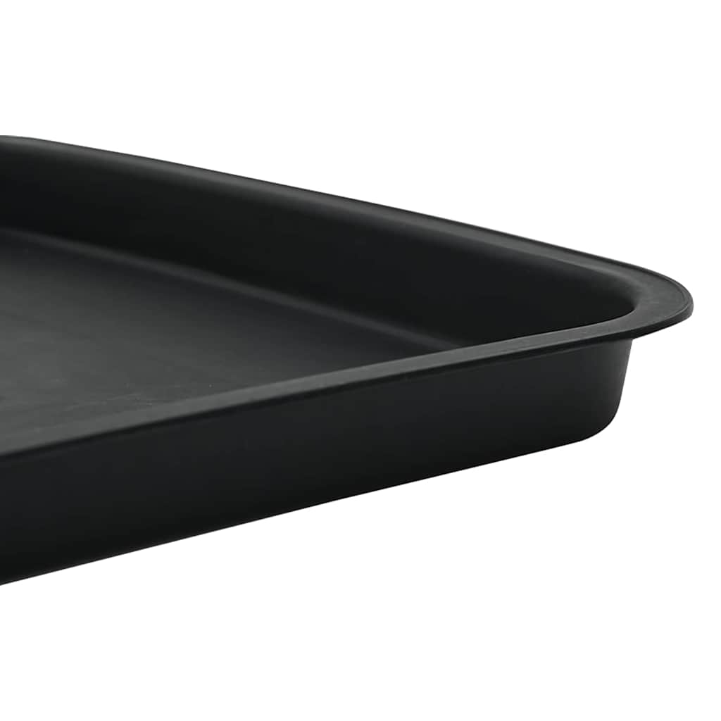 Kvadratinis gėlių padėklas 6 pcs Juoda 36 x 36 x 2.5 cm