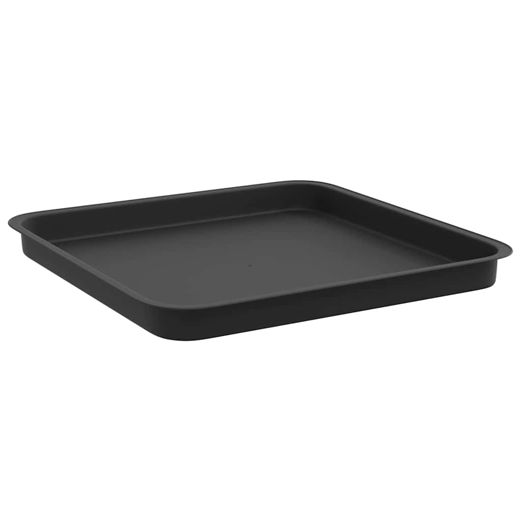 Kvadratinis gėlių padėklas 6 pcs Juoda 36 x 36 x 2.5 cm