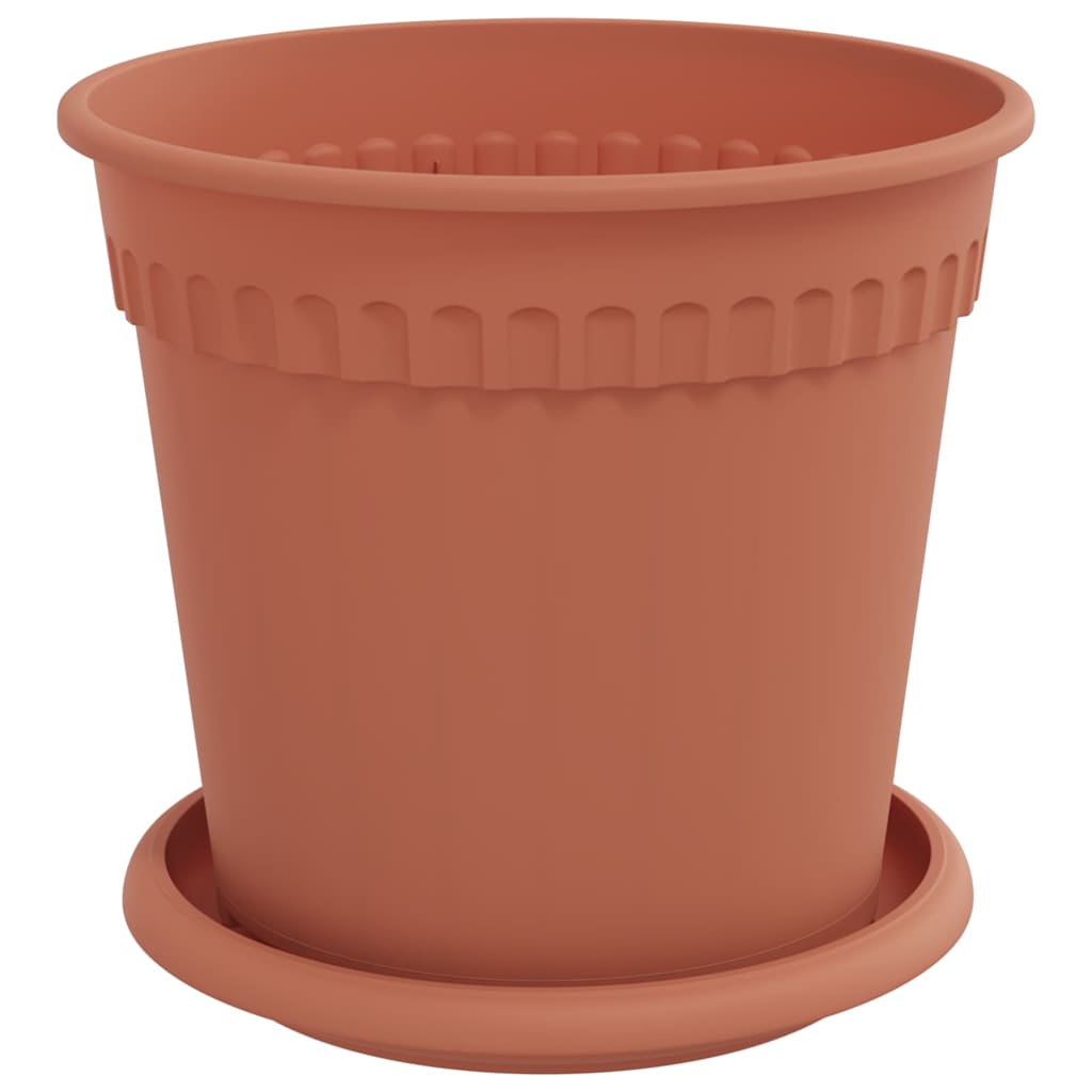 Augalų vazonai 24 pcs Raudona plyta Ø 17 x 14 cm Plastmasė