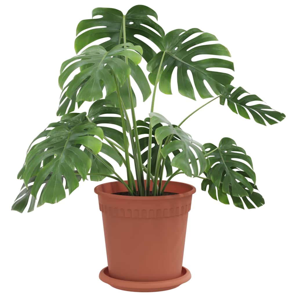 Augalų vazonai 24 pcs Raudona plyta Ø 17 x 14 cm Plastmasė