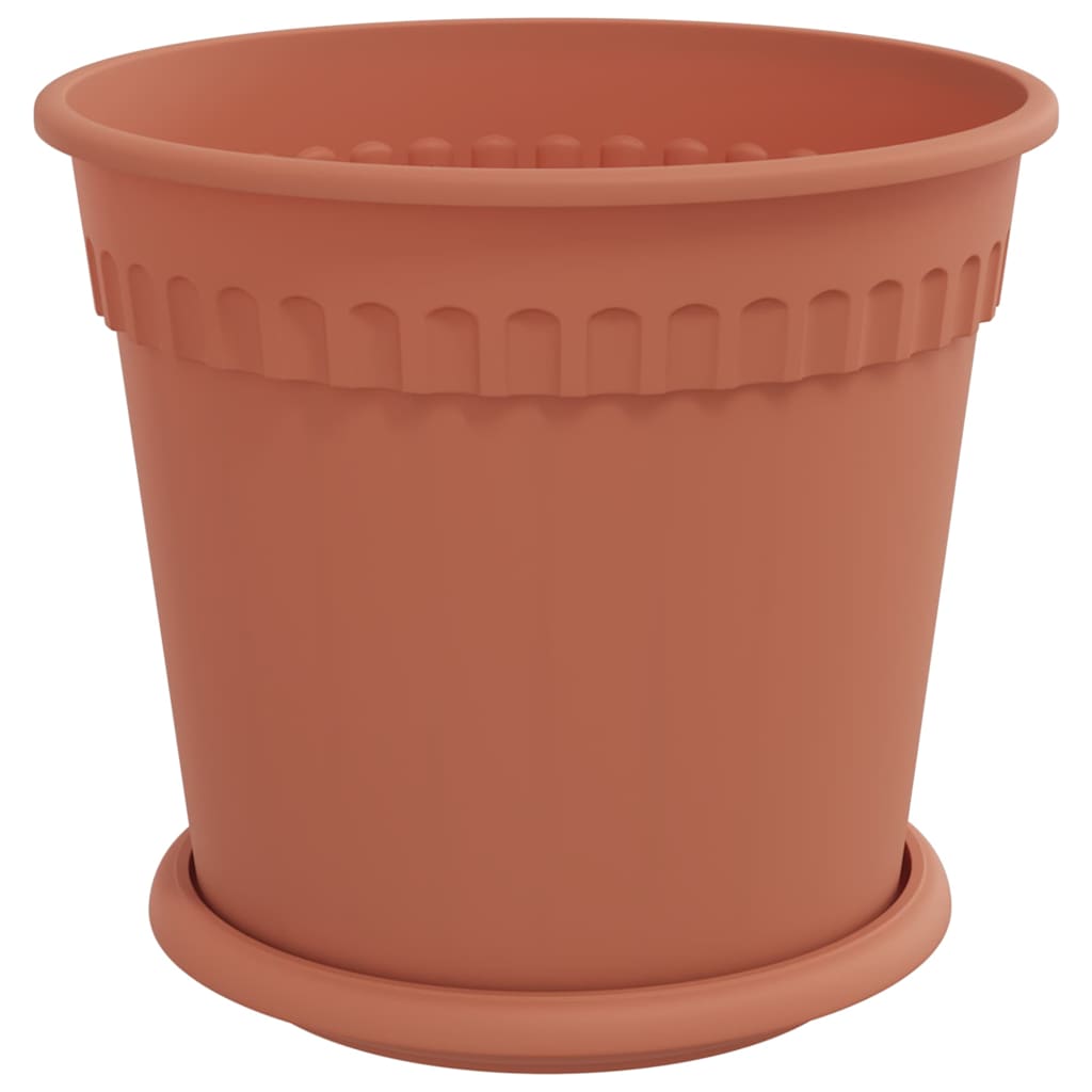 Augalų vazonai 24 pcs Raudona plyta Ø 19 x 16 cm Plastmasė