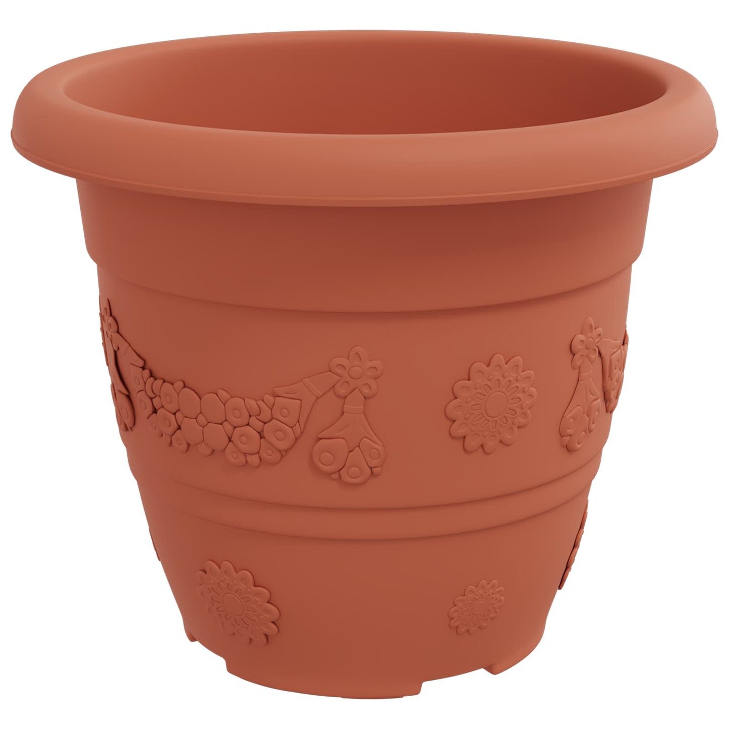 Augalų vazonai 24 pcs Raudona plyta Ø 26 x 21.5 cm Plastmasė