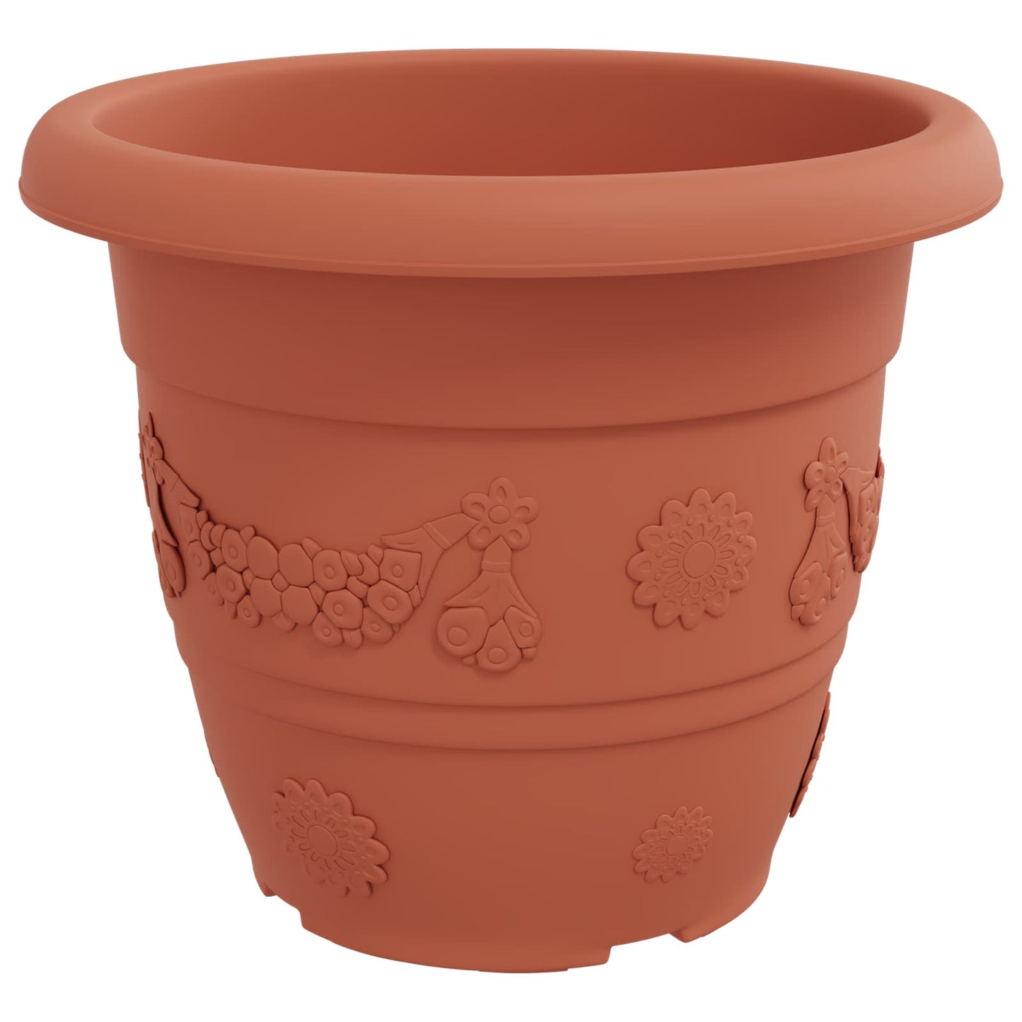 Augalų vazonai 24 pcs Raudona plyta Ø 26 x 21.5 cm Plastmasė