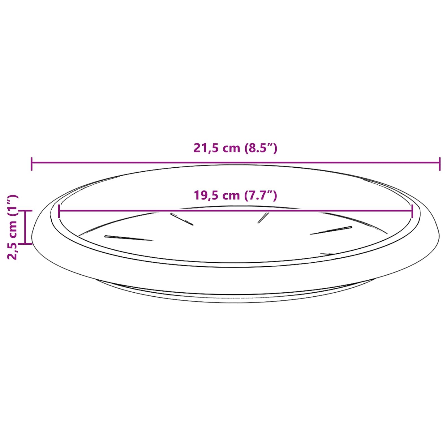 Augalų vazonai 24 pcs Juoda Ø 26 x 21.5 cm Plastmasė
