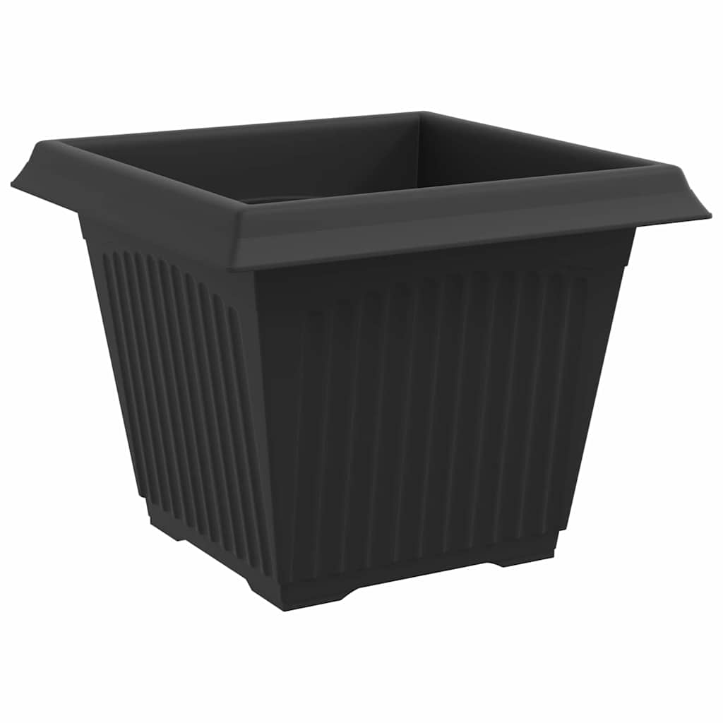 Augalų vazonai 6 pcs Juoda 28,5 x 28,5 x 22 cm Plastmasė