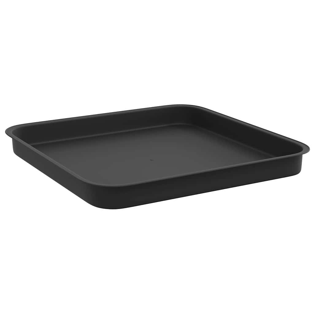Augalų vazonai 6 pcs Juoda 28,5 x 28,5 x 22 cm Plastmasė
