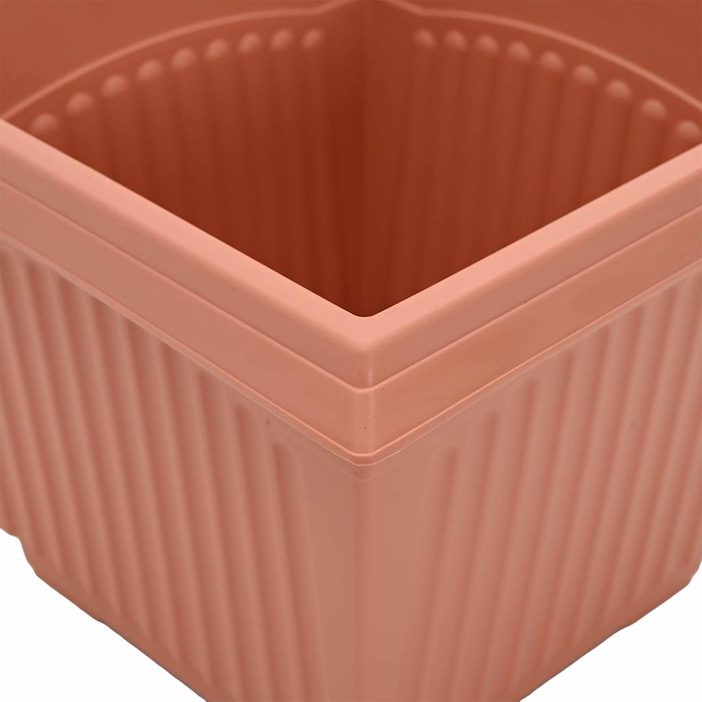 Augalų vazonai 24 pcs Raudona plyta 23 x 23 x 17,5 cm Plastmasė