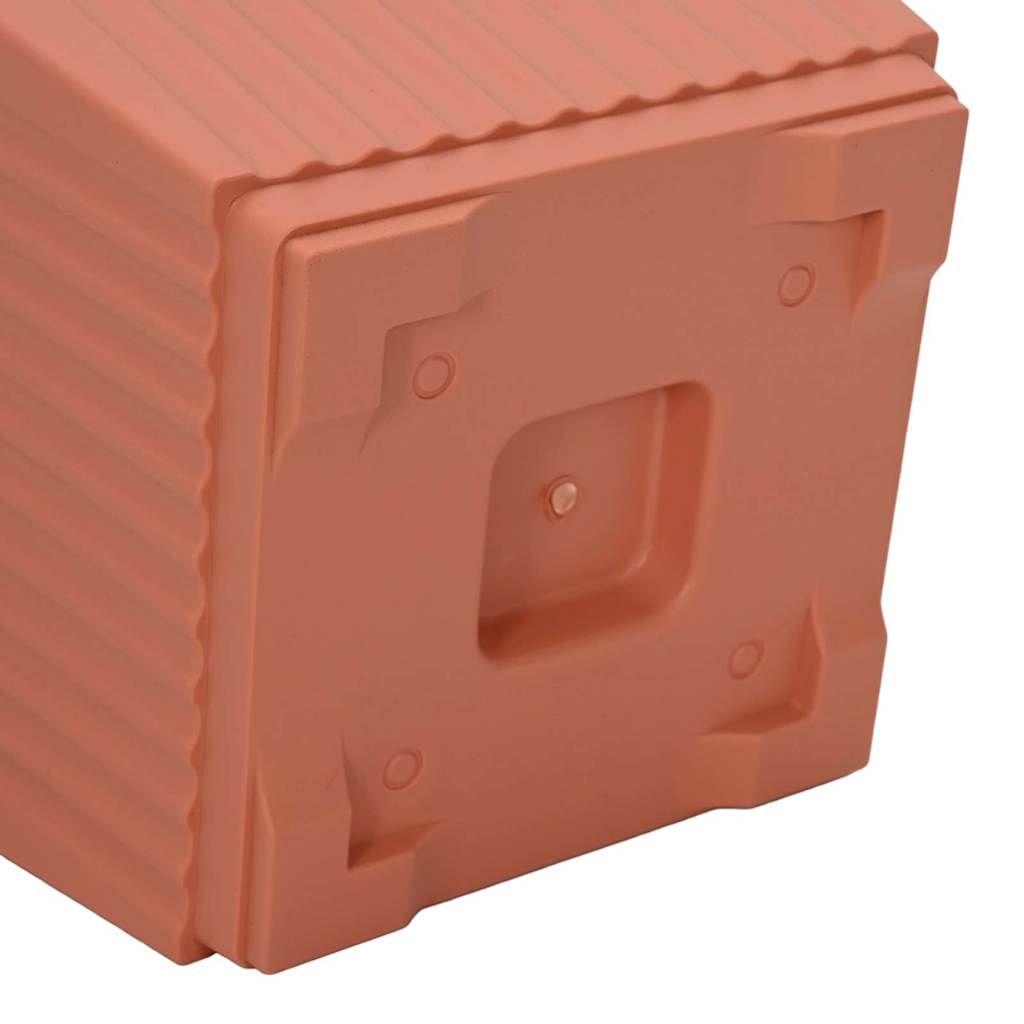 Augalų vazonai 24 pcs Raudona plyta 23 x 23 x 17,5 cm Plastmasė