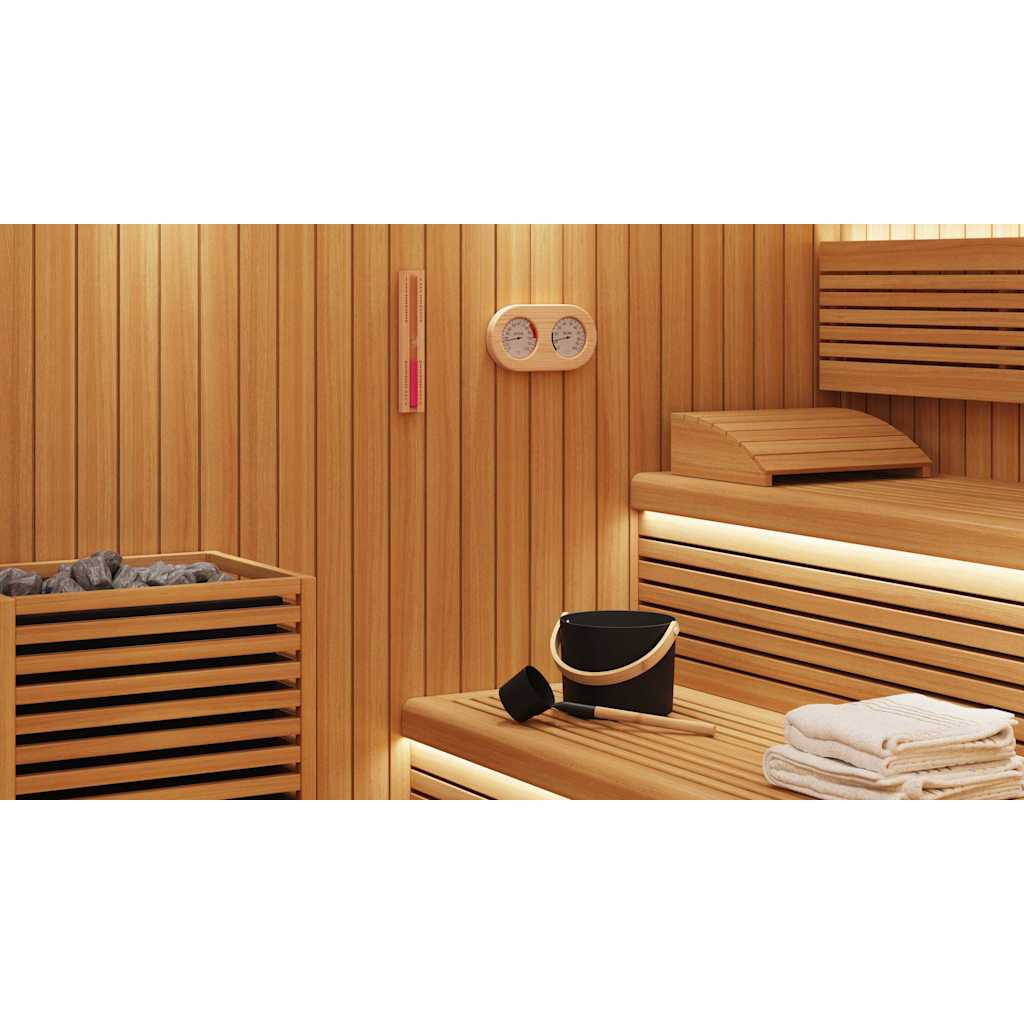 Saunos Priedų Rinkinys 4 pcs Juoda