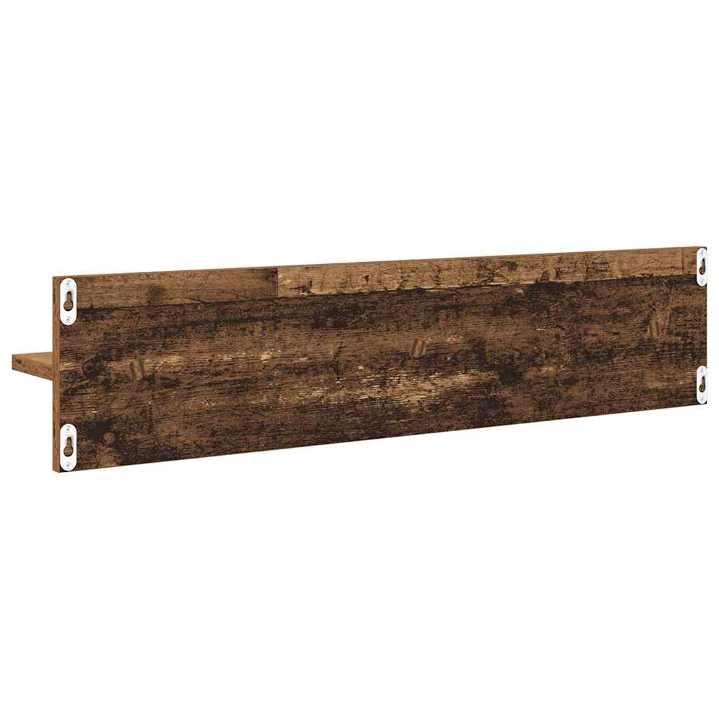 Sieninės lentynos 4 pcs Senovinis medis 80 x 11,5 x 18 cm