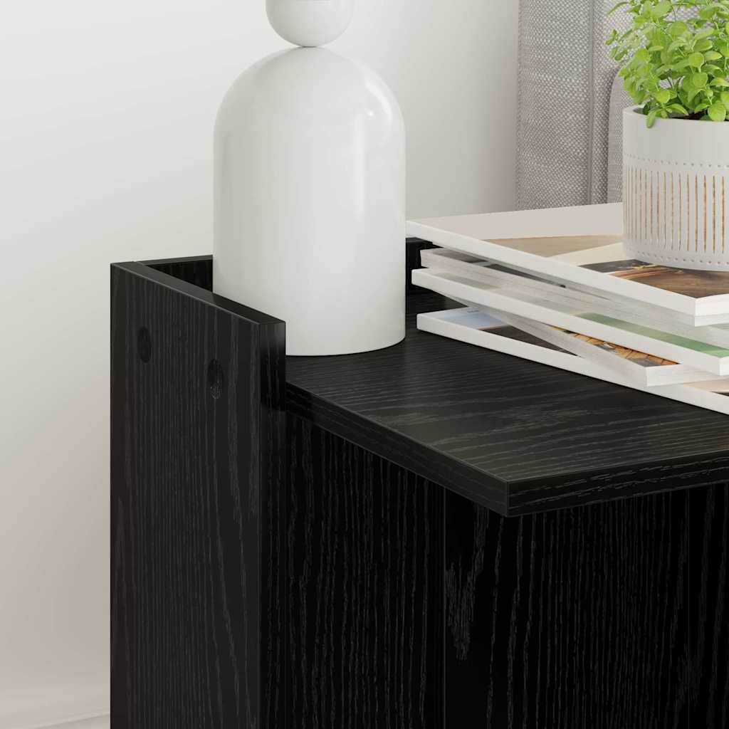 Katės kraiko dėžės uždanga Juodas ąžuolas 42 x 42 x 51 cm