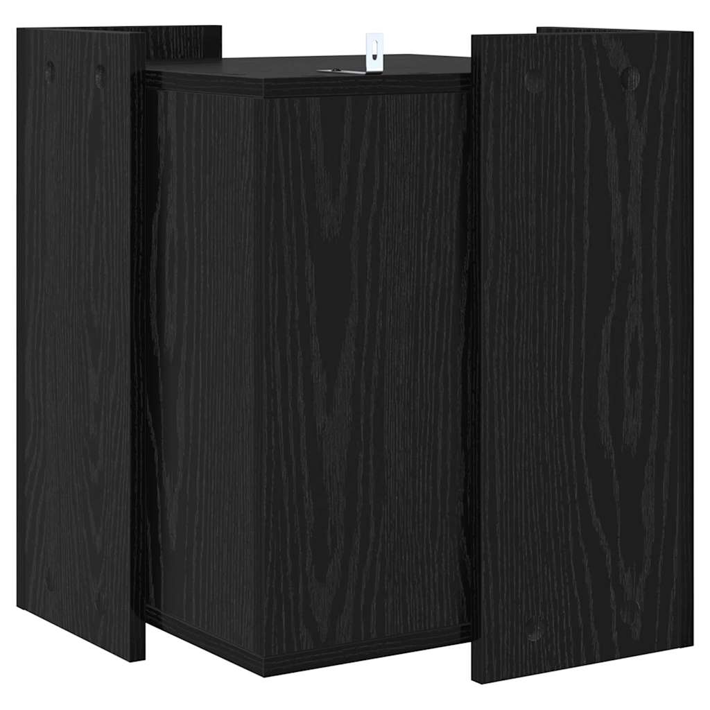 Katės kraiko dėžės uždanga Juodas ąžuolas 42 x 42 x 51 cm