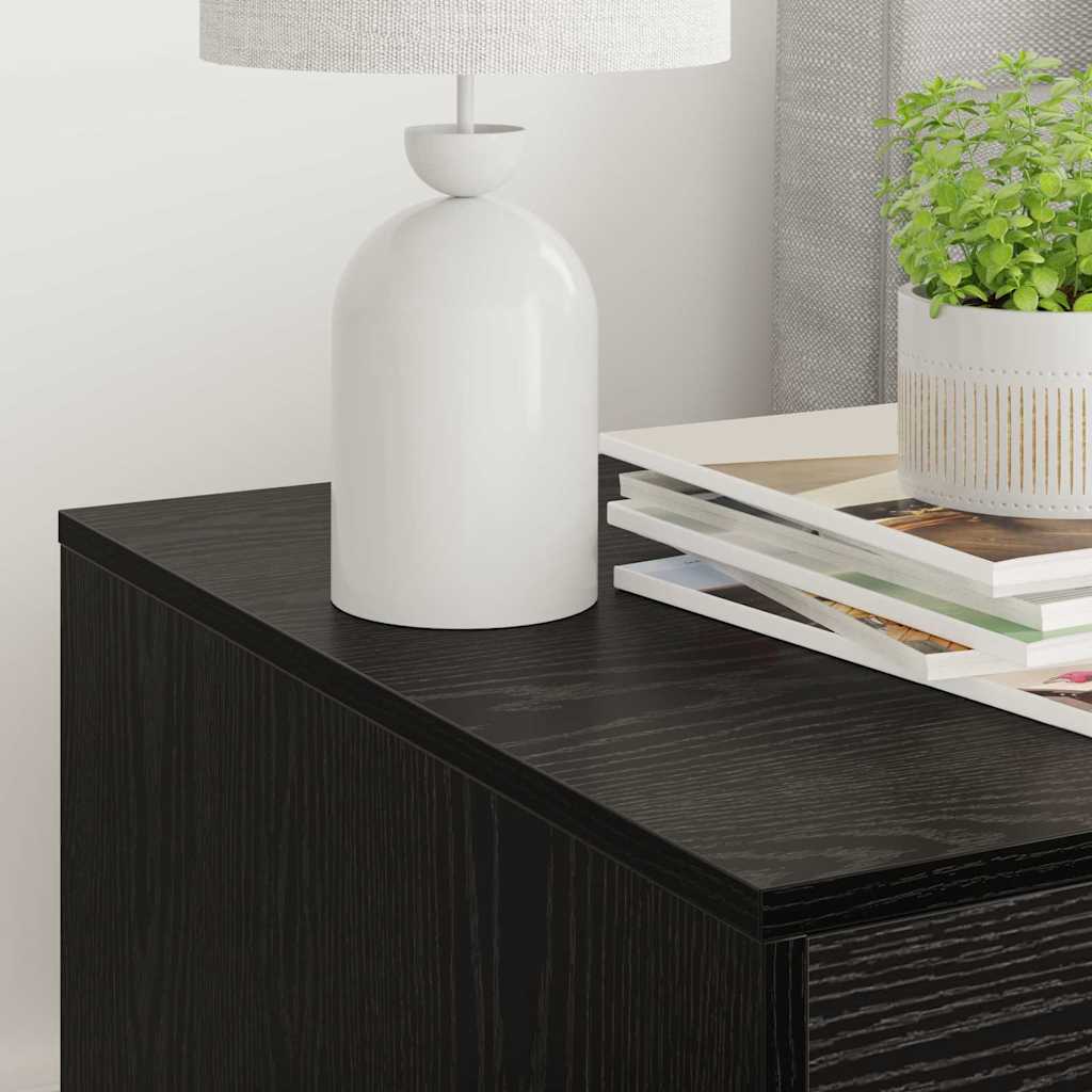 Katės kraiko dėžės uždanga Juodas ąžuolas 47 x 59 x 42 cm