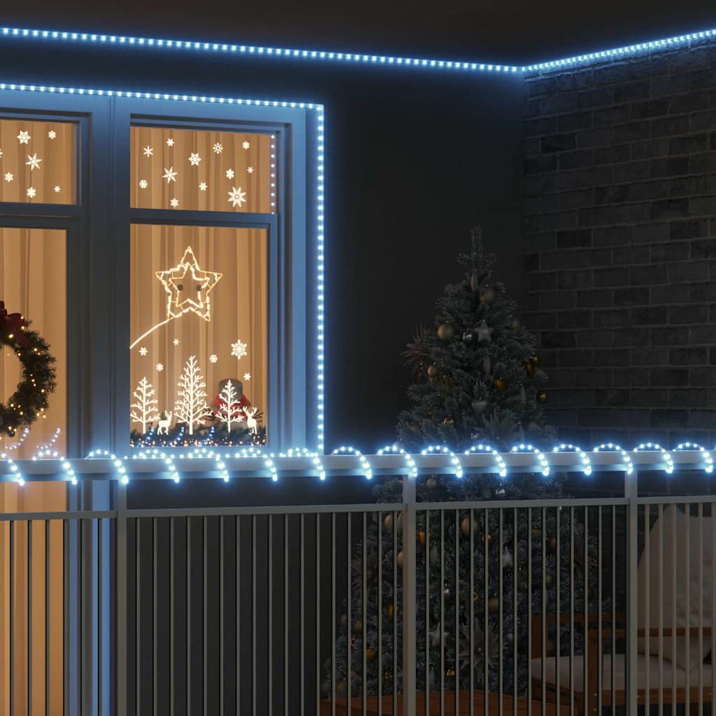 Virvės Šviesa su 2400 LED Šaltas baltas 100 m PVC