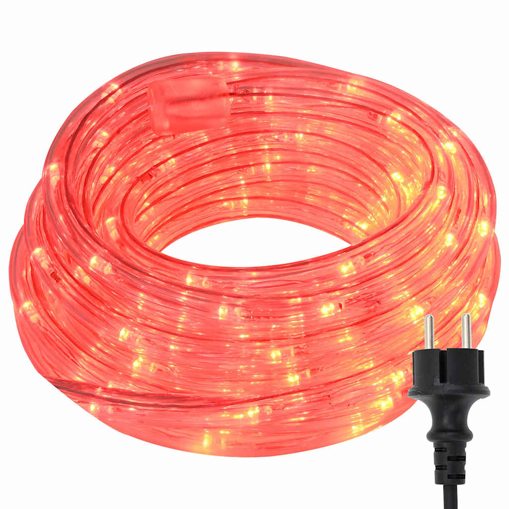 Virvės Šviesa su 1200 LED Raudona 50 m PVC
