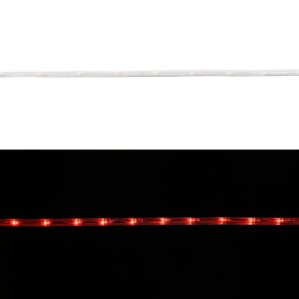 Virvės Šviesa su 2400 LED Raudona 100 m PVC