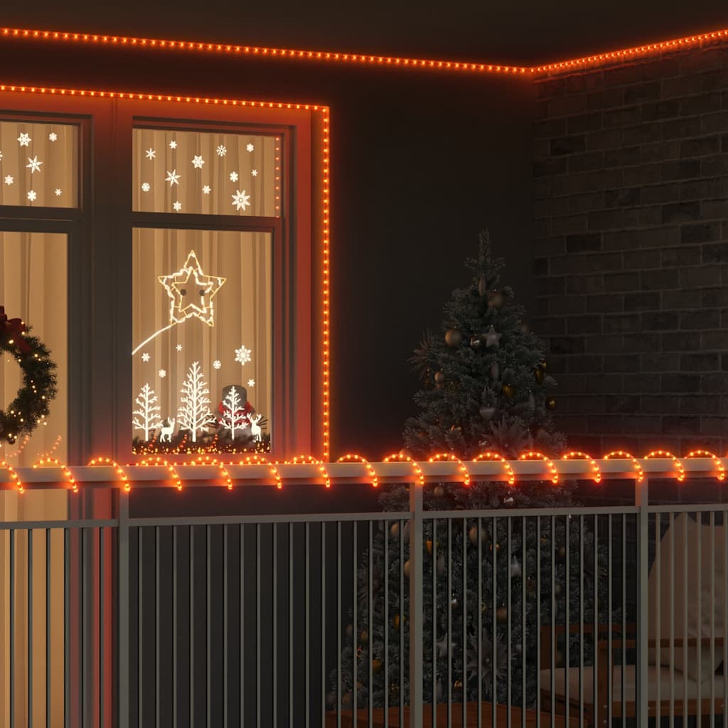 Virvės Šviesa su 1200 LED Šilta balta 50 m PVC