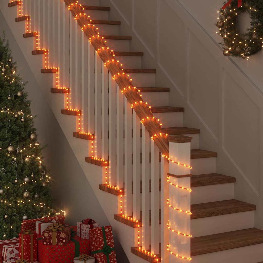 Virvės Šviesa su 1200 LED Šilta balta 50 m PVC