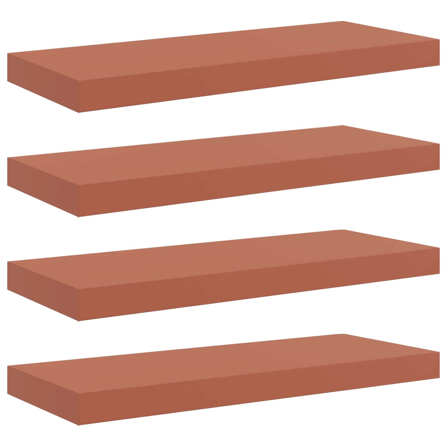 Sieninė lentyna 4 pcs Raudona 60 x 23 x 4 cm Apdirbta mediena