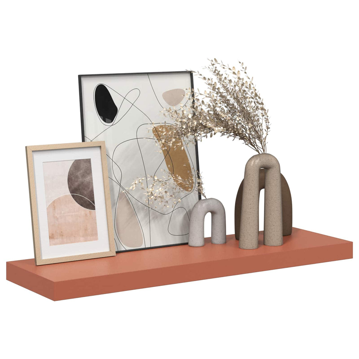 Sieninė lentyna 4 pcs Raudona 90 x 23,5 x 4 cm Apdirbta mediena