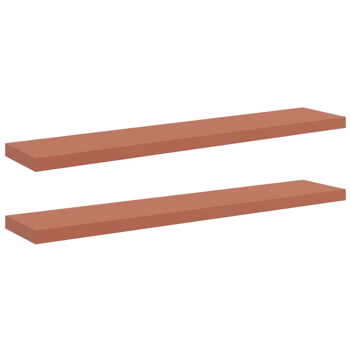 Sieninės lentynos su saugykla 2 pcs Raudona 120 x 23,5 x 4 cm
